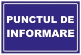 Placuta pentru punctul de informare