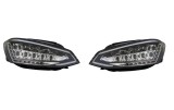 Set faruri tuning VW GOLF VII (5K), 10.2012-2017, LED; manual; negru, transparent; TUNING; LED,