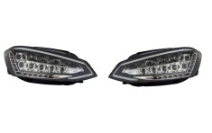 Set faruri tuning VW GOLF VII (5K), 10.2012-2017, LED; manual; negru, transparent; TUNING; LED,