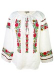Bluza Dama Casual Rody S Forever, 2XL, Alb/Verde, 120cm bust, Bluza de zi