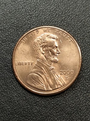 B 11 Moneda 1 Cent SUA 2000 D foto