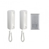 Set interfon cu 2 unitati de interior pentru 2 familii, Home DP 012