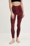 adidas Performance jambiere de yoga All Me culoarea bordo, modelator, JJ3874