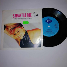 Samantha Fox I only wanna be with you single vinil vinyl 7” EX