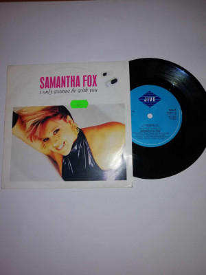 Samantha Fox I only wanna be with you single vinil vinyl 7&amp;rdquo; EX foto