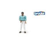 Bruder figurina barbat cu pantaloni albi