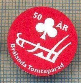 Y 492 INSIGNA- BRALANDA TOMTEPARAD-SFANTA PARADA SUEDEZA -PENTRU COLECTIONARI foto