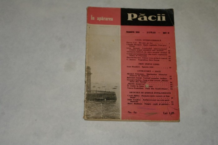 In apararea pacii - nr. 54 - 1955