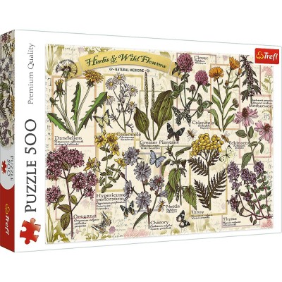 PUZZLE TREFL 500 PLANTE SI FLORI SALBATICE SuperHeroes ToysZone foto
