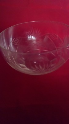 Bol cristal interbelic mărime mica foto