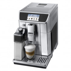 Espressor automat DeLonghi Primadonna Elite ESAM 650.75MS, 1450 W, 15 bar, 1.8 l, 2 duze, display 4.3 inch, iluminare cana, Argintiu/Negru foto