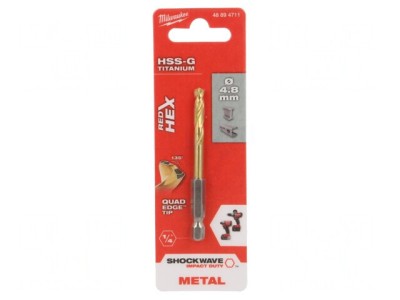 Burghiu Metal &amp;Oslash; 4.8mm Oțel Rapid HSS-G foto