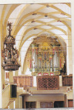 bnk cp Medias - Biserica Sf Margareta - amvonul si orga - necirculata