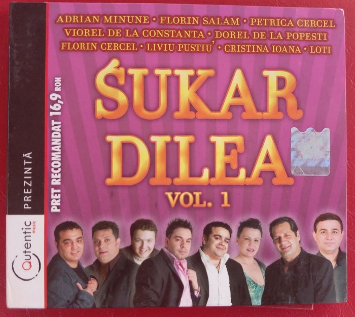 CD ORIGINAL - MANELE - SUKAR DILEA - VOL. 1 - ADRIAN MINUTE, FLORIN SALAM SI ALTII