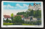 Carte postala, Bran castelul Regal, perioada interbelica