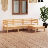 vidaXL Set mobilier de grădină, 4 piese, lemn masiv de pin 3082667