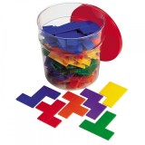 Piese tetris curcubeu - Pentomino - jucarie educativa, Learning Resources