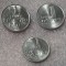 Israel lot 3 monede: 1/2 1 Lira UNC necirculate **