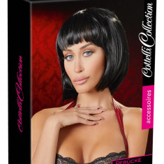 Peruca Bruneta Black Bob Wig, 28 cm