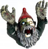 Drf Statuie Halloween Horror Ridică M&acirc;inile Zombi Gnome Figurină Rășină Ornament, Oem