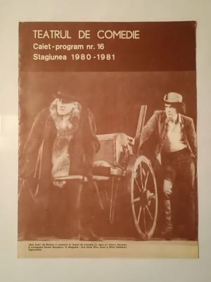 Teatrul de Comedie: caiet-program nr. 16, stagiunea 1980-1981 foto