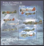 Sao Tome si Principe 2011 - Avioane de luptă &icirc;n al Doilea Război Mondial, Colita, Cota 10 EURO, RARA, MNH