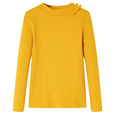 Tricou pentru m&amp;acirc;neci lungi pentru copii, ocru, 116 foto