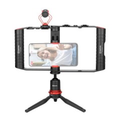 Boya Vlogger Kit Cu Microfon BY-MM1, Mini Trepied + Holder, pentru Smartphone &quot;BY-VG380&quot; (timbru verde 0.18 lei)
