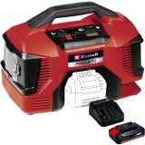 Einhell Pressito 18/21 PXC + Starter Kit - Compresor aer 10.5 bar + Set 1 acumulator si incarcator Li-Ion 18 V 2.5 Ah