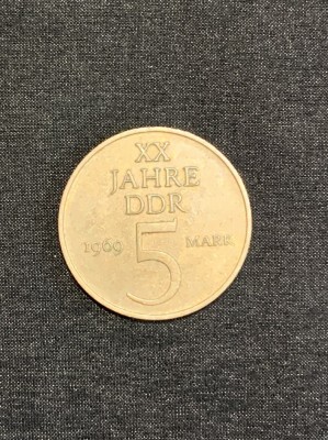 Moneda 5 mărci Germania DDR 1969 foto