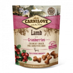 Recompense pentru caini Carnilove Dog Crunchy Miel si Merisoare 200 g set de 6 bucati