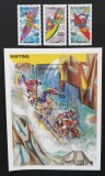 SOMALIA-RAFTING -CANOTAJ-3 Val.+1 Colita**SOM 166