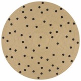 Cumpara ieftin Covor manual cu imprimeu in buline, 90 cm, iuta
