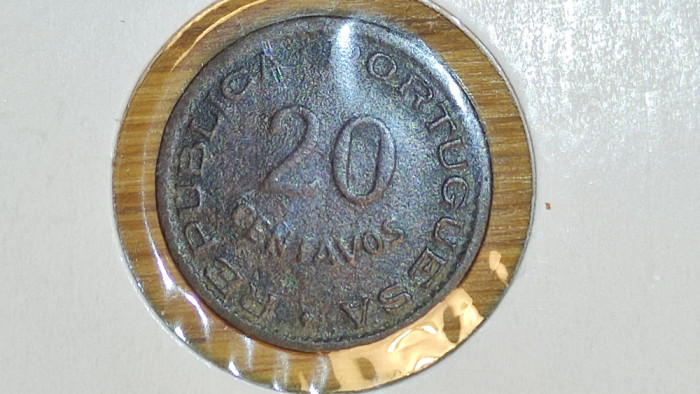 Angola - moneda de colectie comemorativa - 20 centavos 1948 - rara ! in cartonas