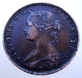 F.456 MAREA BRITANIE ANGLIA VICTORIA 1/2 HALF PENNY 1862