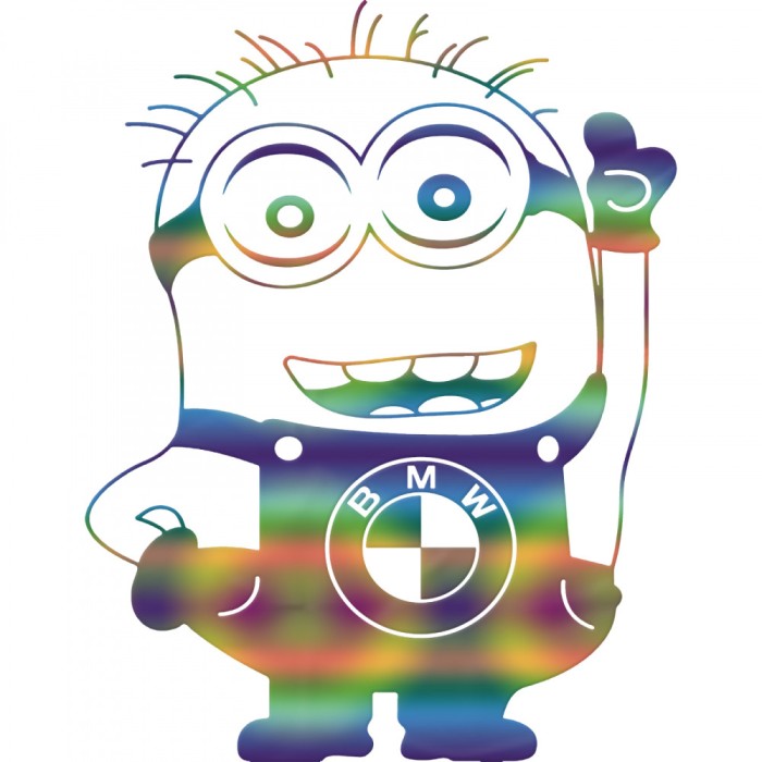 Sticker BMW Minion , Autocolant Amuzant pentru Masina