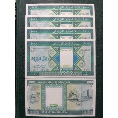 Mauritania 1989 - 1000 ouguiya, necirculata (5 bucati)