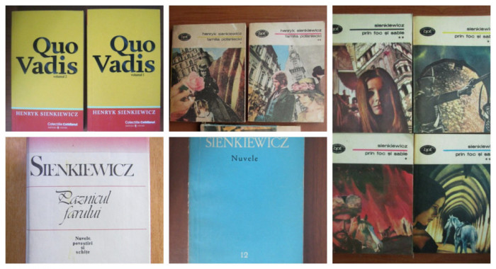 Pachet 23 carti Henryk Sienkiewicz -romane istorice - romane crestine - Nobel