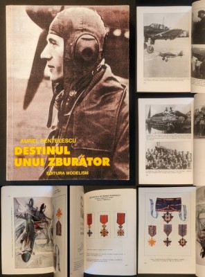 Cpt. Aviator MIRCEA T. BADULESCU 475 pag din care 67+ pag ilustrate Al Doilea Razboi Mondial Frontul de Est si Vest WW2 Istorie Destin Pilot Aviatie foto