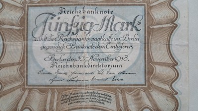 50 mark 1918 s B26 circ foto