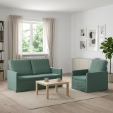 Cumpara ieftin Set de canapea 2 pcs Verde Marii Catifea