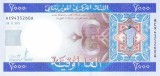 Bancnota Mauritania 2.000 Ouguiya 2011 - P20 UNC ( vezi descriere )