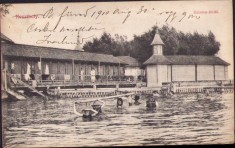 CP604N Keszthely Balaton-f&uuml;rdő, carte poștală, circulată Gherla