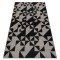Covor sisal Floorlux 20489 argint si negru Triunghiuri, 60x110 cm