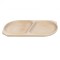 Platou lemn fag 2 compartimente 44x23x2.5cm Zilan EXT 6175