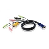 Cablu KVM USB 3 in 1 cu SPHD si Audio 1.8m, ATEN 2L-5302U