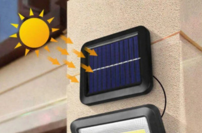 Proiector cu incarcare solara si senzor de miscare foto