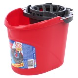Galeata din plastic cu storcator flexibil Vileda, rosie, 10L