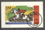 Dhufar 1976 Sport, Olympics, mini imperf.sheet, used AI.021, Stampilat