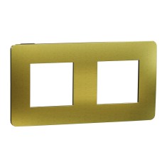 Rama Ornament 2P metal Schneider Unica Studio auriu negru NU280462M foto